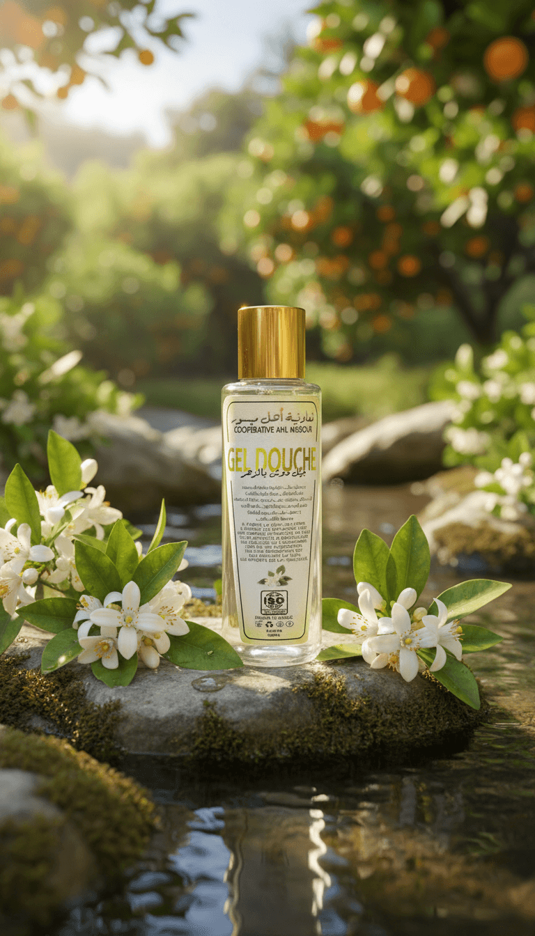 gel douche relaxant à la fleur d'oranger