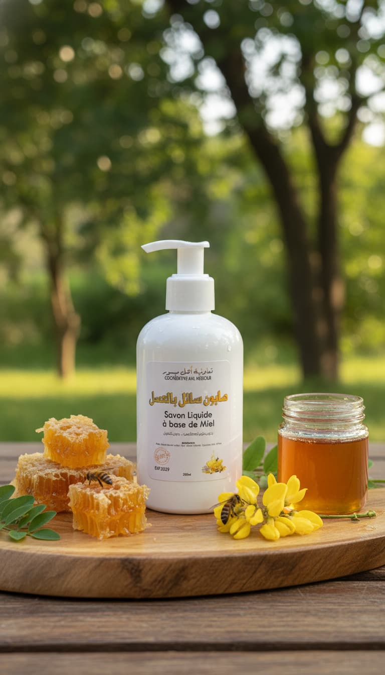 savon liquide artisanal au miel