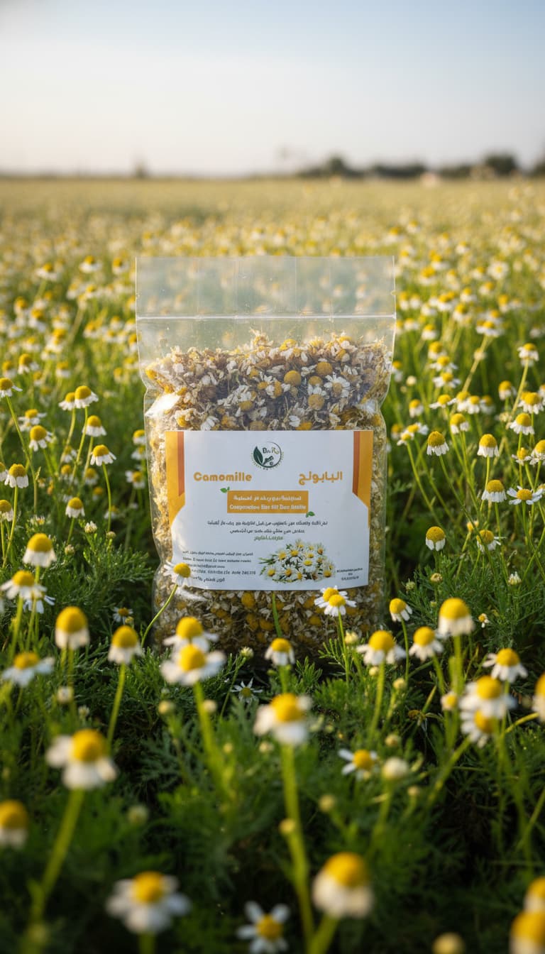 fleurs de camomille séchées